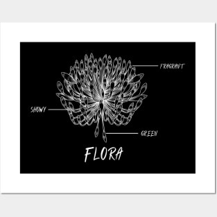 Flora Wildflower Bloom Flora Vintage Since Retro Posters and Art